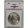 Image 1 : 1881 MORGAN SILVER DOLLAR CCGS