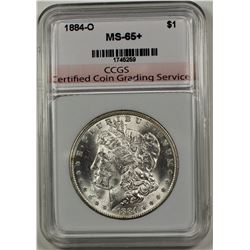 1884-O MORGAN SILVER DOLLAR CCGS