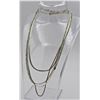 Image 1 : (4) STERLING SILVER NECKLACES