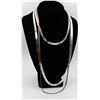 Image 1 : THREE HERRINGBONE CHAINS .925.
