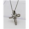 Image 2 : TWO BEAUITFUL STERLING SILVER CROSS NECKLACES
