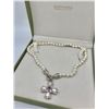 Image 1 : JUDITH RIPKA STERLING SILVER CROSS WITH
