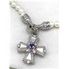 Image 2 : JUDITH RIPKA STERLING SILVER CROSS WITH