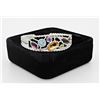 Image 1 : STERLING SILVER SEMI-PRECIOUS HINGED BANGLE