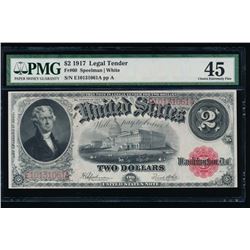 1917 $2 Legal Tender Note PMG 45