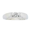 Image 1 : 14KT White Gold 0.32ct Diamond Ring