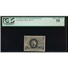 Image 1 : 5 Cent Fractional Currency Note PCGS 58