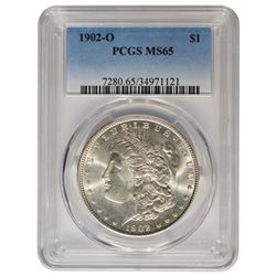1902-O $1 Morgan Silver Dollar Coin PCGS MS65