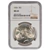Image 1 : 1926 $1 Peace Silver Dollar Coin NGC MS65