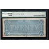 Image 2 : 1864 $20 Confederate States of America Note PMG 64EPQ
