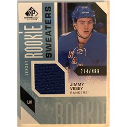 2016-17 SP Game Used Jimmy Vesey Rookie Materials