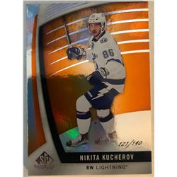 2017-18 SP Game Used Nikita Kucherov Orange Rainbow