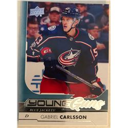 2017-18 Upper Deck Young Gun Gabriel Carlsson #215