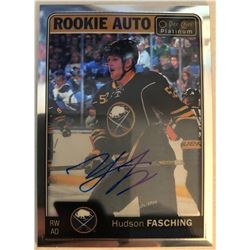 2016-17 O-Pee-Chee Hudson Fasching Rookie Autographs