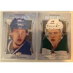 2016-17 Upper Deck Portraits Rookies X 2 Joel Eriksson EK