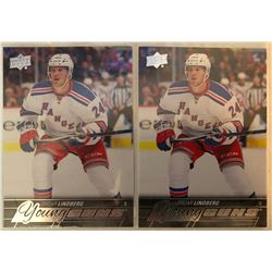 2015-16 Upper Deck Young Guns X 2 Oscar Lindberg #234