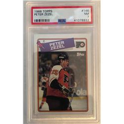 1988-89 Topps Peter Zezel #146 PSA Graded 7 Near Mint