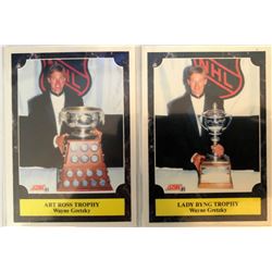 1991-92 Score Wayne Gretzky X 2 #324 Lady Byng Trophy