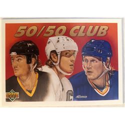 1991-92 Upper Deck Wayne Gretzky,Mario Lemieux, and