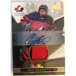 2018 Upper Deck Team Canada Juniors Cole Fonstad #34