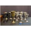 Image 5 : Lot of E.P. Brass Cups and Silverware W/ Case and Other Cups