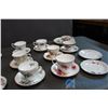 Image 3 : Lot of Teacups and Saucers - 14 Match