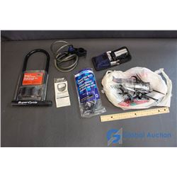 Lot of Bicycle Locks and Related