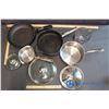 Image 2 : Lot of Kitchen Pots, Pans and Fire-King Measuring Cup