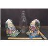 Image 2 : Nursery Rhyme Book Ends and Glass Bottle
