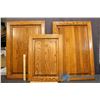 Image 1 : (3) Oak Cabinet Doors