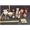 Image 1 : Salt and Pepper Shakers, Pitcher, etc