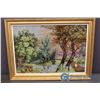Image 1 : 1967 Framed Needlepoint Tapestry