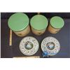 Image 2 : Lot of Kitchen Tins - Nesting Canisters (3), Cookie Tins (2)