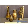 Image 1 : Lot of (4) Decorative Brass Vases