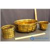 Image 1 : Lot of (3) Brass Planters