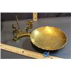 Image 3 : Decorative Brass Hanging Orb and Plate w/Stand