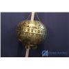 Image 4 : Decorative Brass Hanging Orb and Plate w/Stand