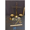Image 1 : Brass Balancing Scale and Other Brass Items