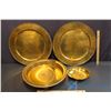 Image 1 : Lot of Brass Plates and Trays