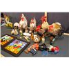 Image 4 : Lot of Chicken and Rooster Decor Ceramic, Wooden and Other