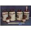 Image 4 : Set of Ceramic Canisters w/S&P Shakers