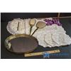 Image 1 : Lot of Vanity Items & Lace