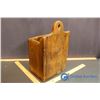 Image 2 : Primitive Wooden Wall Hanging Salt Box