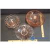 Image 2 : (3) Pieces of Pink Depression Glass