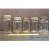 Image 4 : (10) Clear Glass Jars & (1) Green Glass Jar