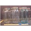 Image 3 : (8) Glass Jars (2 Blue)
