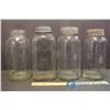 Image 4 : (8) Glass Jars (2 Blue)