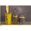 Image 3 : Coleman Measuring Can & (2) Smaller Oil Cans