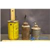 Image 5 : Coleman Measuring Can & (2) Smaller Oil Cans