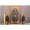 Image 1 : Caravelle Clock & (2) Wall Sconces